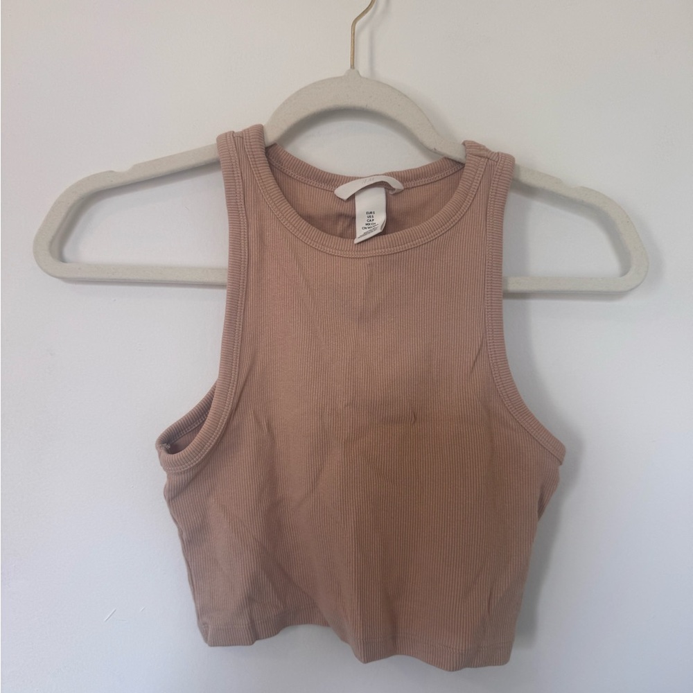 Women's Tan Crop Top